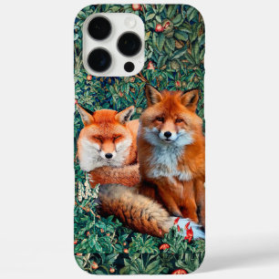 ROTE FOXE UNTER GRÖSSE, FOLIAGE UND BLUME iPhone 16 PRO MAX HÜLLE