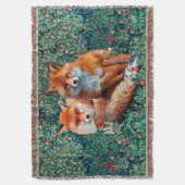 ROTE FOXE UNTER GRÖSSE, FOLIAGE UND BLUME DECKE (Vorderseite Vertikal)