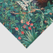 ROTE FOXE UNTER GRÖSSE, FOLIAGE UND BLUME SEIDENPAPIER (Detail)