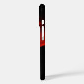 ROTE FRAKTAL ROSE IN SCHWARZ Case-Mate iPhone HÜLLE (Rückseite / Links)