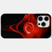 ROTE FRAKTAL ROSE IN SCHWARZ Case-Mate iPhone HÜLLE (Rückseite (Horizontal))