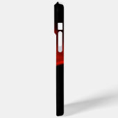 ROTE FRAKTAL ROSE IN SCHWARZ Case-Mate iPhone HÜLLE (Rückseite / Links)
