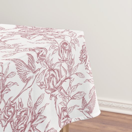 Rote französische Toile Tischdecke (Beispiel)