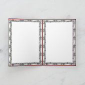 Rote Frau Feiertagskarte (Innenseite)