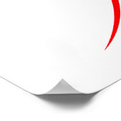 Rote Frau Poster (Ecke)