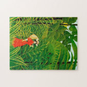 Rote Frau von Henri Rousseau Puzzle (Horizontal)