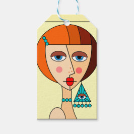 Rote Frauen - Schöner Kubismus Geschenkanhänger