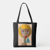 Rote Frauen - Schöner Kubismus Tasche (Rückseite)