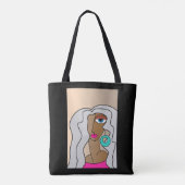 Rote Frauen - Schöner Kubismus Tasche (Rückseite)