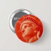 Rote Freiheitsstatue Button (Vorne & Hinten)