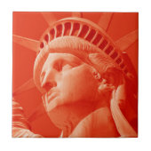 Rote Freiheitsstatue Fliese (Vorderseite)