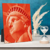 Rote Freiheitsstatue Fotoplatte (Seite)