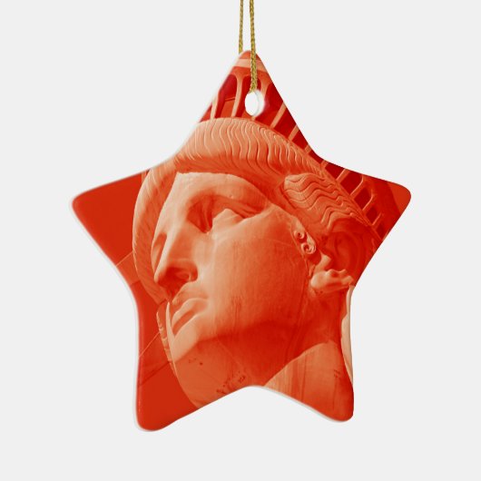 Rote Freiheitsstatue Keramik Ornament (Rechts)