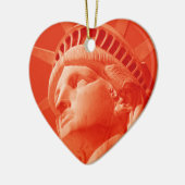 Rote Freiheitsstatue Keramikornament (Links)