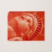 Rote Freiheitsstatue Puzzle (Horizontal)