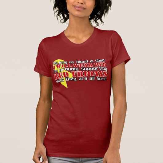 Rote Freitag T-Shirt (Vorderseite)