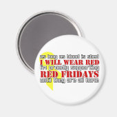 Rote Freitage Magnet (Vorderseite/Rückseite)