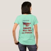 Rote Freitage T-Shirt (Schwarz voll)