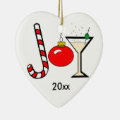 Rote Freude an der Weihnachtsandenken-Verzierung Keramik Ornament (Rechts)