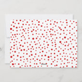 Rote Freude und Weihnachten Blumenkranz Foto (Rückseite)