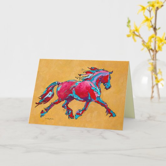 Rote friesische Karte (Gelbe Blume)