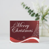 Rote frohe Weihnachten (Stehend Vorderseite)