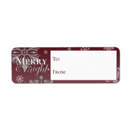 Rote, fröhliche und helle Schneeflocken von und na