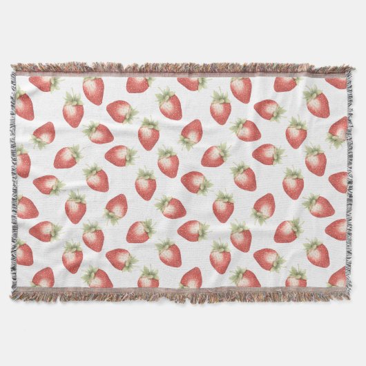 Rote Frucht Erdbeeren Decke (Vorderseite)