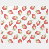 Rote Frucht Erdbeeren Fleecedecke (Vorderseite (Horizontal))