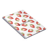 Rote Frucht Erdbeeren Notizblock (Rechte Seite)