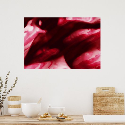Rote Früchte der Leidenschaft Poster (Küche)
