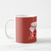 Rote Früchte Erdbeeren Glas Kaffeetasse (Links)