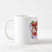 Rote Fruchte Erdbeeren Glas Kaffeetasse (Links)