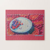 Rote Früchte-Schale Puzzle (Horizontal)