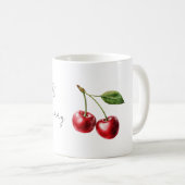 Rote Früchte seien Kirsche Kaffeetasse (VorderseiteRechts)