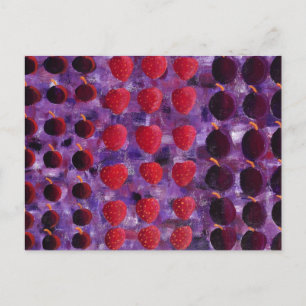 Rote Fruchtfarbe Postkarte