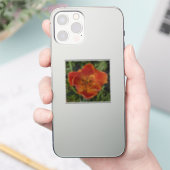 rote Frühlingsblume Aufkleber (Telefon)