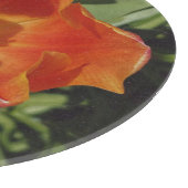 rote Frühlingsblume Schneidebrett (Ecke)
