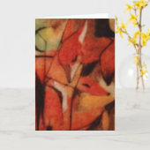 Rote Füchse Karte (Gelbe Blume)