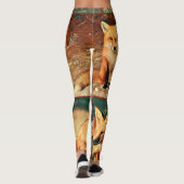 Rote Füchse Leggings (Rückseite)