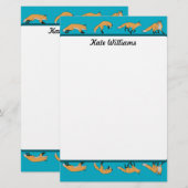 Rote Füchse Personalisiert Briefpapier (Vorne/Hinten)