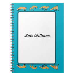 Rote Füchse Personalisiert Notizblock