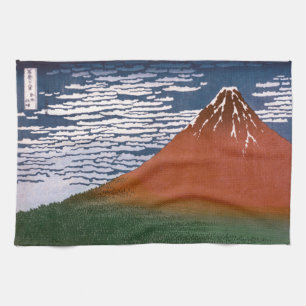 Rote Fuji, Aka Fujiyama Vulkan Katsushika Hokusai Geschirrtuch