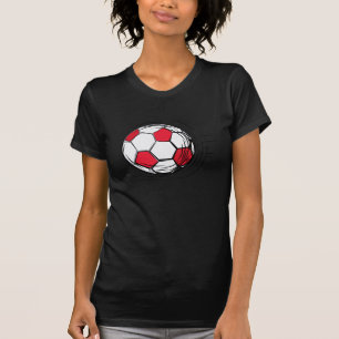 Rote Fußball-Ball-T - Shirts und Geschenke