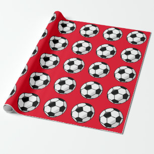 Rote Fußball-Sport-Verpackungspapier Geschenkpapier