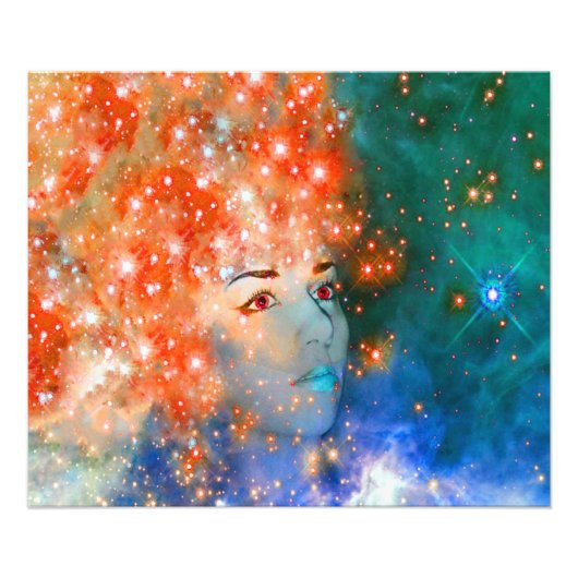 Rote Galaxie Fotodruck (Vorne)