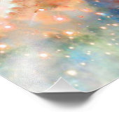 Rote Galaxie Fotodruck (Ecke)