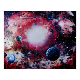 Rote Galaxie Poster