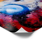 Rote Galaxie Poster (Ecke)