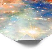 Rote Galaxie Poster (Ecke)